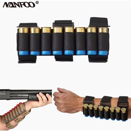 Outdoor Tactical Ammo Holster Hunting Shooting Forearm Cartridge Belt Detachable Arm Bullet Nylon Durable Ammo Holder 3 colors