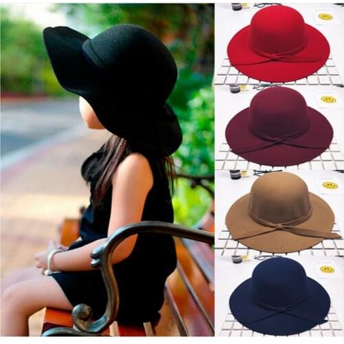 2019 Baby Summer Accessories Sweet Girls Kids Bowknot Hat Bowler Beach Sun Protect Caps Bonnet Toddler Photography Props 2-8T