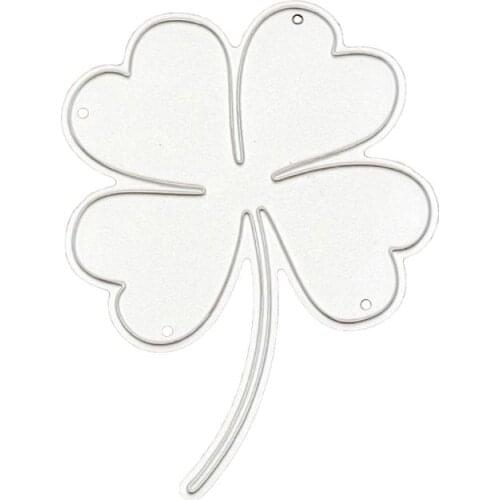 Carbon Steel Lucky clover Cutting Die Embossing Stencil Template Mold DIY Paper Art Handcraft Scrapbook Bookmark Card Decor