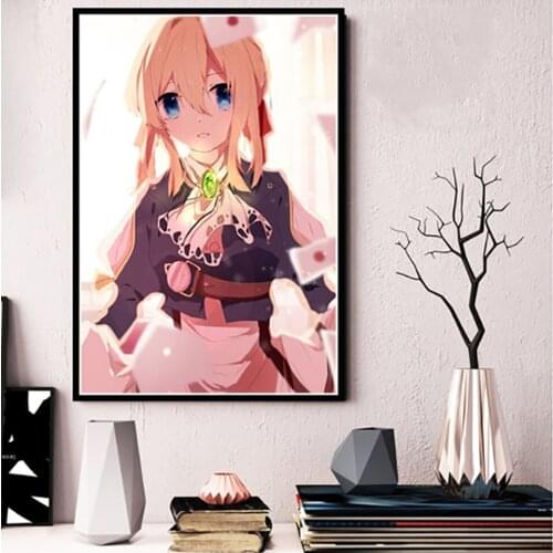 Japanese Anime Violet Evergarden Canvas Painting Nordic Style Posters and Prints Mural Pictures Living Room Home Decoration
