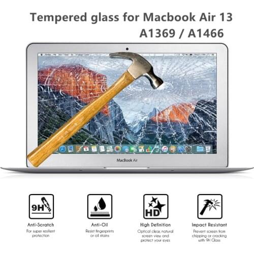Tempered Glass For Apple MacBook Air 13 A1369 A1466 for Mac Book Laptop Screen Protector Film for MacBook 13 inch A1369 A1466
