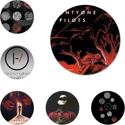 Twenty One Pilots 21 Pilots Music Icons Pins Badge Decoration Brooches Metal Badges For Backpack Decoration 58mm