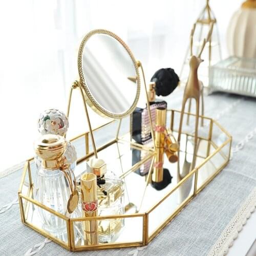 Golden Dressing Mirror Princess Mirror Net Red Beauty Mirror To Send Girlfriend Gift