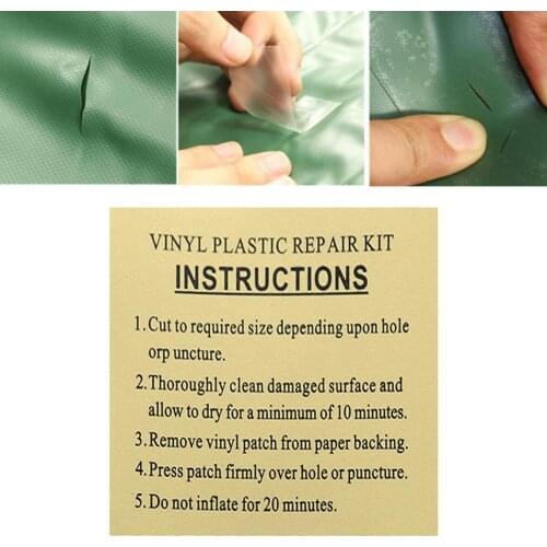 10Pcs/Set Swimming Float Inflatable Toys Pneumatic Boat Repair Adhesive Kit Eco-friendly Durable Repair Tool PVC Patches