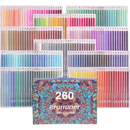 260 Colouring Pencils, Coloured Pencils Set Professional Colour Pencils for Artists Kids Adults Colouring Sketching and Drawing