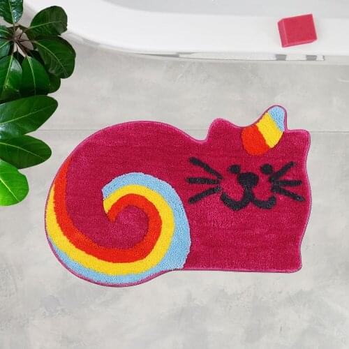 45*65cm Cartoon Color Unicorn Home Doormat Living Room Bedroom Carpet Entrance Floor Mat Absorbent Non-slip Bathroom Kitchen Rug