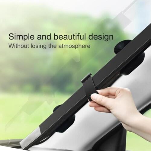 46-65CM Retractable SUV Truck Car Front Windshield Sunshade Rear Window Parasol UV Protection Curtain