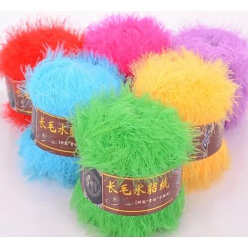 50g/ball DIY Worsted Anti-Pill Faux Mink Nylon Cashmere Yarn Hand Knitting Crochet Sweater Scarf Hook Needle Thread