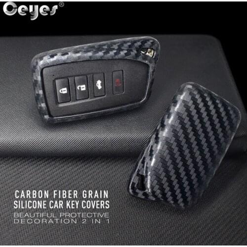 Ceyes Car Accessories Styling Protection Fob Shells Covers Case For Lexus ES GX LX RC 200 250 350 LS Silicone Auto 2 3 4 Buttons