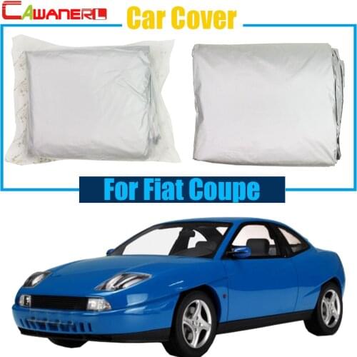 Cawanerl Outdoor Car Cover Sun Shade Anti UV Sun Rain Snow Preventing Protector Cover Dust Proof For Fiat Coupe