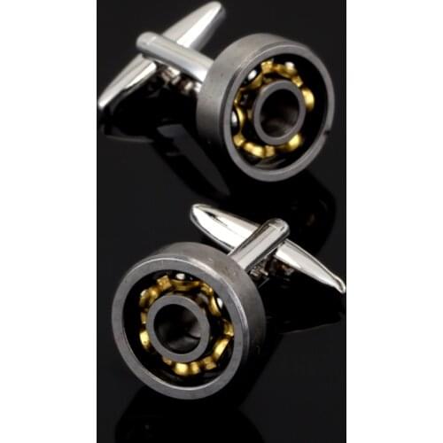 Free shipping, high quality mens luxury shirt cufflinks can rotate bearing cufflinks designer create brand jewelry button