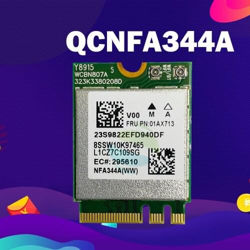 Wireless wifi Card for Lenovo YOGA 910-13IKB Wifi Wireless Bluetooth Card FRU 01AX713 QCNFA344A AC 433M