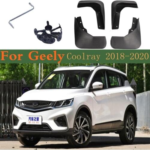 4PCS Car Mudguard Mudguards Accessories Mud Flaps Splash Guards Cover Fender For Geely Coolray SX11 2020-2018 2020 2019 2018