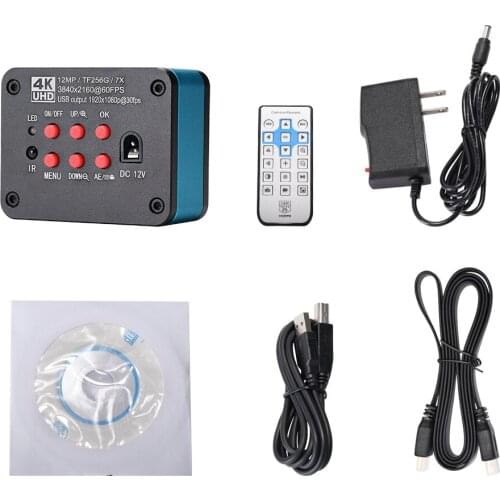 Hayear 4K UHD 1080P Digital Microscope Industrial 60FPS 12MP HY-5299 Video Microscope Camera for Phone Repair PCB Soldering