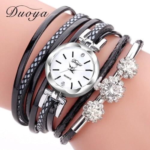 Duoya Womens Silver Watch