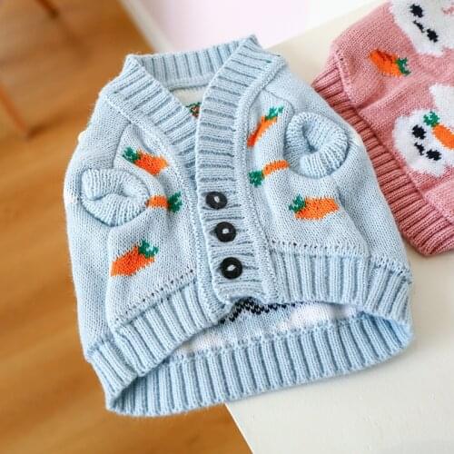 Dog Cardigan Sweater Coat Winter Pet Coat Outfit Garment Cat Dog Clothes Knit Apparel Yorkies Pomeranian Poodle Bichon Clothing
