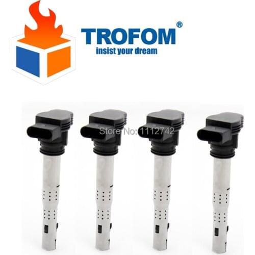 Ignition Coil For VW EOS GOLF JETTA PASSAT Scirocco Tiguan Touareg Audi A3 A4 A5 A6 A8 Q3 Q5 TT SKODA SEAT 06F905115A 06F905115F