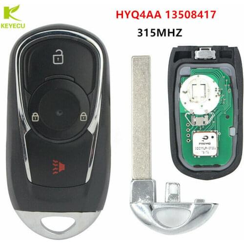 KEYECU Replacement SMART PROXIMITY REMOTE FOB 4 Button 315MHZ for BUICK ENCORE 2017 2018 2019 HYQ4AA 13508417