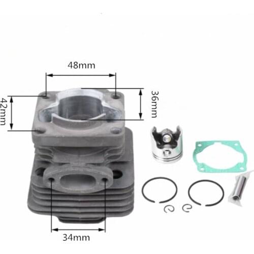 Cylinder Piston kit 36MM for MITSUBISH TL33 1E36F-2GN Mcculloch B33B 33CC Engine Brush Cutter.Grass Trimmer. Spare Parts