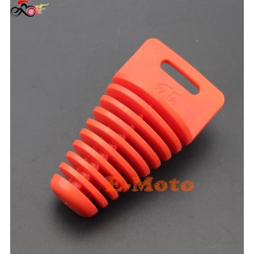 RED Exhaust Muffler Silencer Wash Plug For CRF YZF WRF KXF KLX RMZ RMX DRZ Dirt Bike Motorcycle Motocross Enduro Supermoto