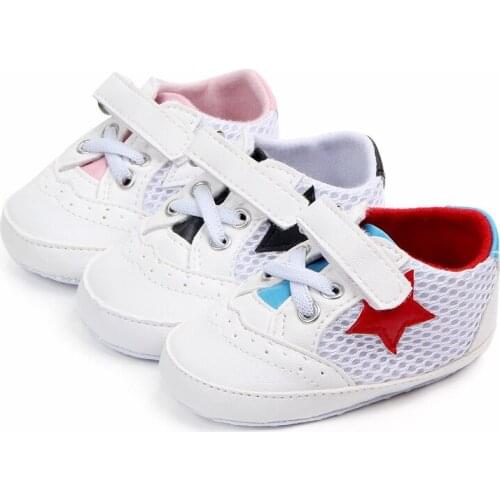 Newborn Baby Shoes For Boy Star Sneakers Toddler Cotton Casual Anti-slip Shoes Infant Stars Kids Shoes 0-18M