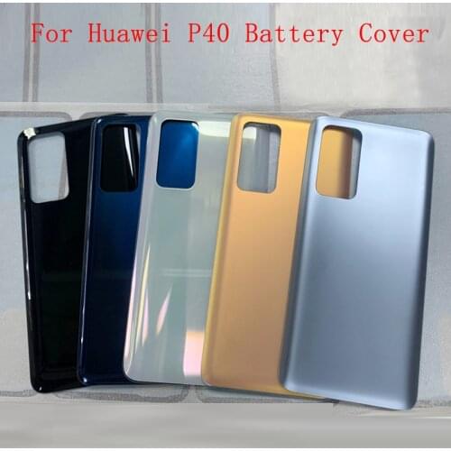Battery Case Cover Rear Door Housing Back Case For Huawei P40 P40 Pro Replace Battery Cover with Logo