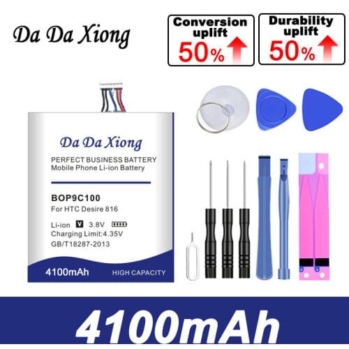 Da Da Xiong 3900mAh BOP9C100 Li-ion Phone Battery for HTC Desire 816 800 D816W D816 816W A5 816t 816v 816e