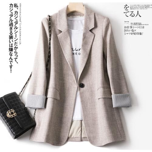 Small Suit Women Blazers Female Coat 2021 Spring Autumn 4XL Plus Size New Casual Net Red