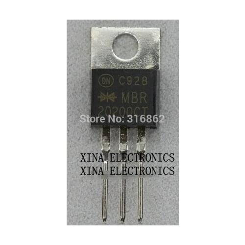 MBR20200CT MBR20200 MBR 20200CT 20A 200V TO-220 ROHS ORIGINAL 20PCS/lot Free Shipping Electronics composition kit