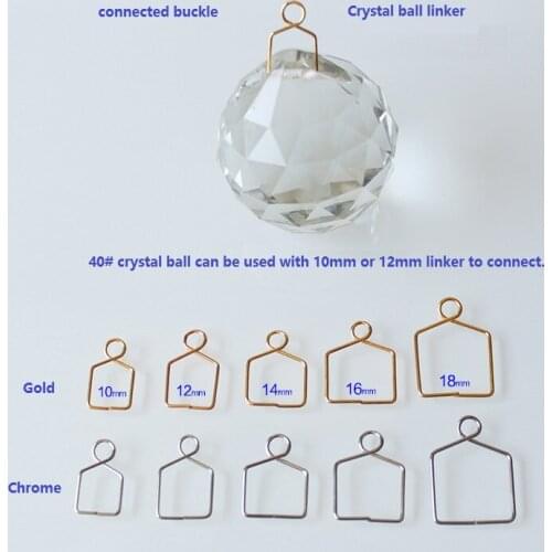 Metal Hooks Plated Chromium/gold Connectors For hanging Chandelier Crystal Ball Pendants, lighting accessories