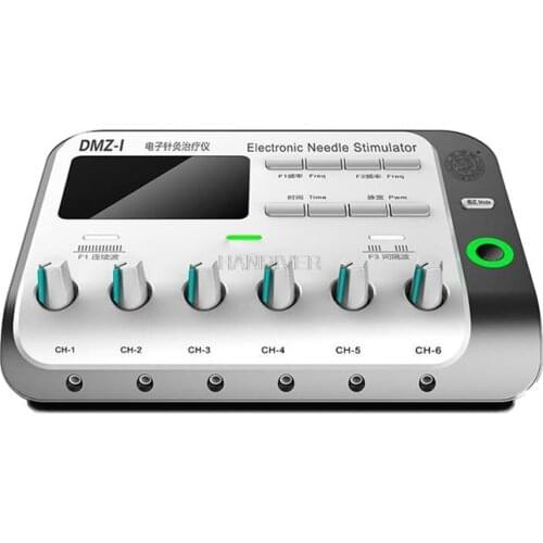 Electroacupuntura multifuncional para masaje corporal, estimulación de acupuntura para el pie, 6 canales de salida, 110-220V