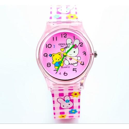 Nazeyt 2018 children cartoon rabbit dial silicone waterproof watch women and girls japan movement gift clock Reloj de silicona