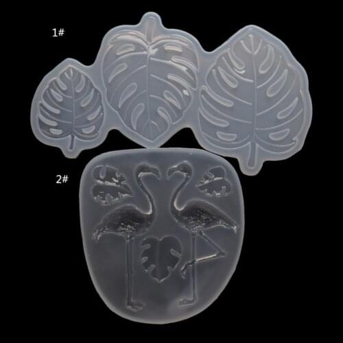 New Transparent Silicone Mould Resin Decorative Craft DIY Flamingo Turtle Leaf Mold epoxy resin molds for jewelry making mold