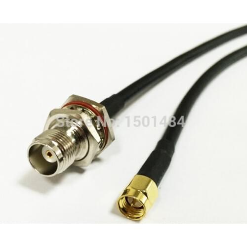 New SMA Male Plug Connector Switch TNC Female Jack Convertor RG58 Wholesale Fast Ship 50CM 20"Adapter