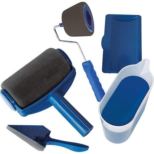 New Generation Rollers For Wall Decoration 5 Piece Non-Drip Paint Roller Set Drawing Roller Wall Painting Brush Set