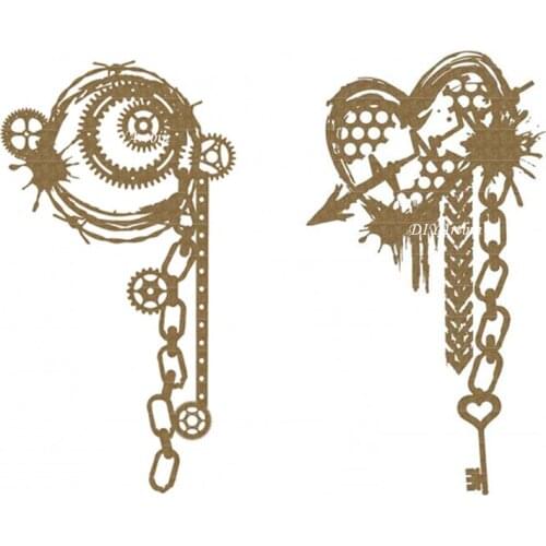 Steampunk cutting dies 2021 layering stencils for diy scrapbooking Greeting art Cards Frame Die Embossing Cutting Dies