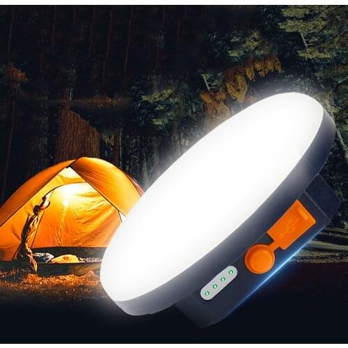 LED Outdoor Camping Tent Light Dimmable Portable Car Repairing Lamp USB Rechargeable Indoor Emergency Lighting Night Light