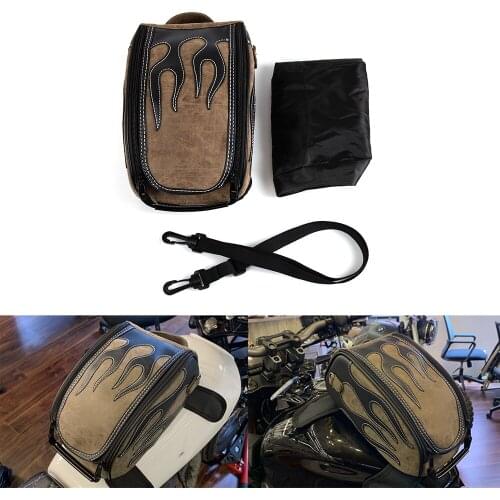 Waterproof Motorcycle Tank Bag Magnetic Oil Fuel Tank Bags Motorbike Shoulder Bag For Sportster XL 883 XL1200 For Yamaha Suzuki