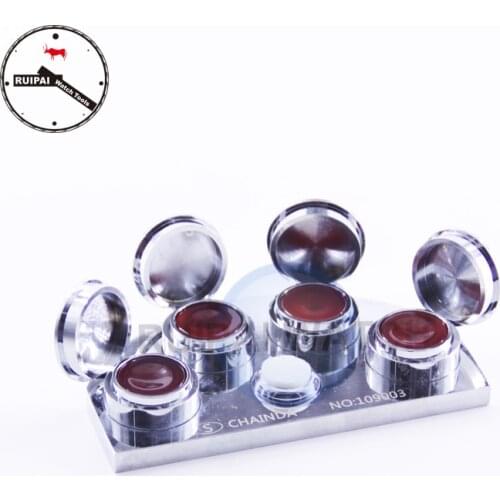 High End Stainless Steel 4 cups Watch Oiler Dish Cup Tool Oil Dip Stand for Watchmaker