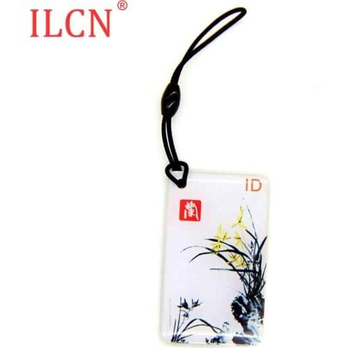 125Khz ID Dropping Glue Readable Keyfob Tags Sticker RFID ID Card Tag Key Keychain EM4100 TK4100 Access Control Fast Shipping 1