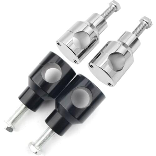 7/8" 22mm 1" 25mm Motorcycle Handlebar Riser Mount Handle Clamp High Lifter Risers For Harley Custom Springer Bobber Chopper