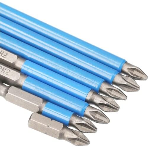 7pcs Power Drill Bits Set Electric Drill Bits Screwdriver Bits Anti-Slip Mag-netic PH2 Bits Set for Power Drills Air Screwdriver