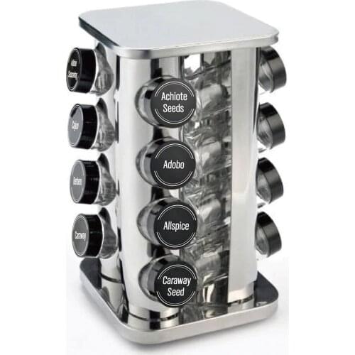 8pcs Label Spices Kitchen French Waterproof White Preprinted Food Stickers Transparent Kitchen Storage Pantry Stickers New