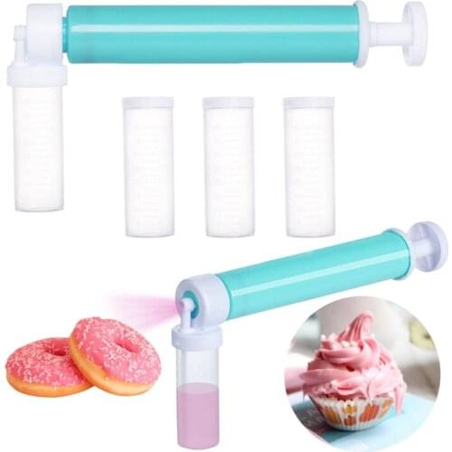 Manual Airbrush For Cake Decorating Coloring Baking Decoration Tools Cake Pastry Dusting Spray Tube Color Duster