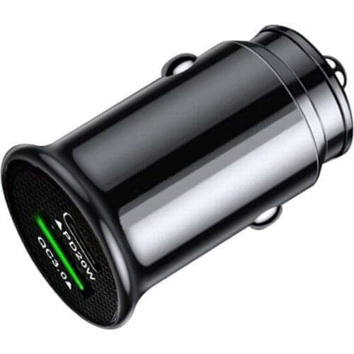 Mini USB Car Charger Quick Charge 4.0 PD 3.0 48W Fast Charging Charger For iPhone Huawei Xiaomi Mi Type C Mobile Phone