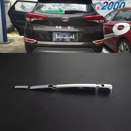 Car Accessories Exterior Decoration ABS Chrome Rear Window Wiper Noozle Cover Trim For Hyundai Tucson 2015 Car-styling