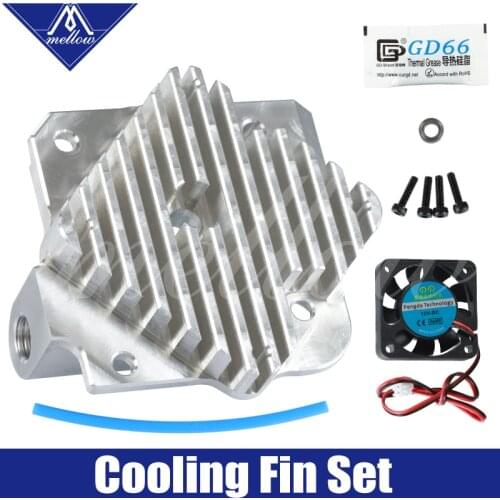 Free shipping 1.75/3mm aluminum Titan Aero extruder Upgrade 12V/24V fan Kit for V6 Hotend Reprap 3D printer parts