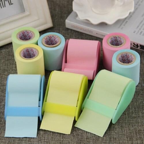 1PC Fluorescent Paper Sticker Memo Pad Sticky Notes Kawaii Stationery Material Escolar School Supplies