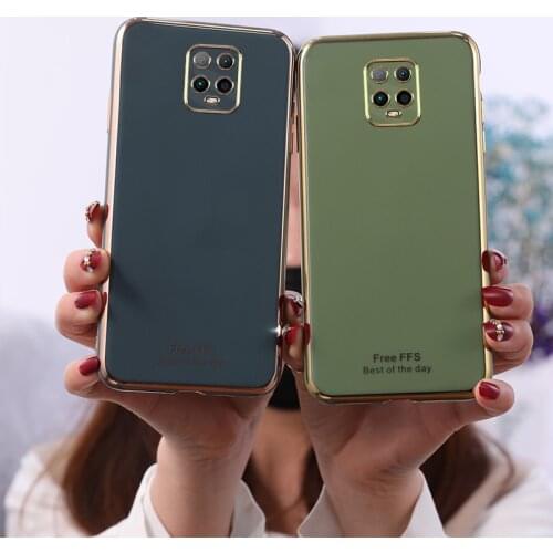 Gold Plating Case Avocado Color Soft TPU Cover for Xiaomi Redmi Note 9 8 7 5 Pro Max 9s 5 Plus 7 7A 8 8A K20 K30 10X Pro 4G 5G