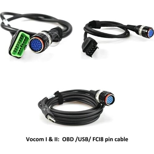Vocom auto diagnostic cable Vocom II truck diagnosis scanner obd II connect cable for volvo vocom scanner tool